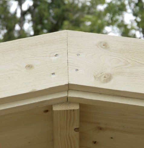 Rakenna mökki: Kaksinkertaisten räystäslautojen