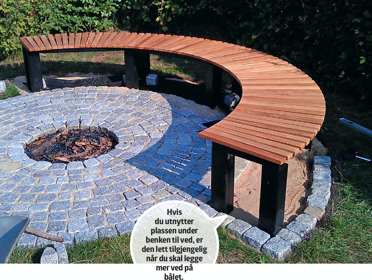 Bålplass i hagen