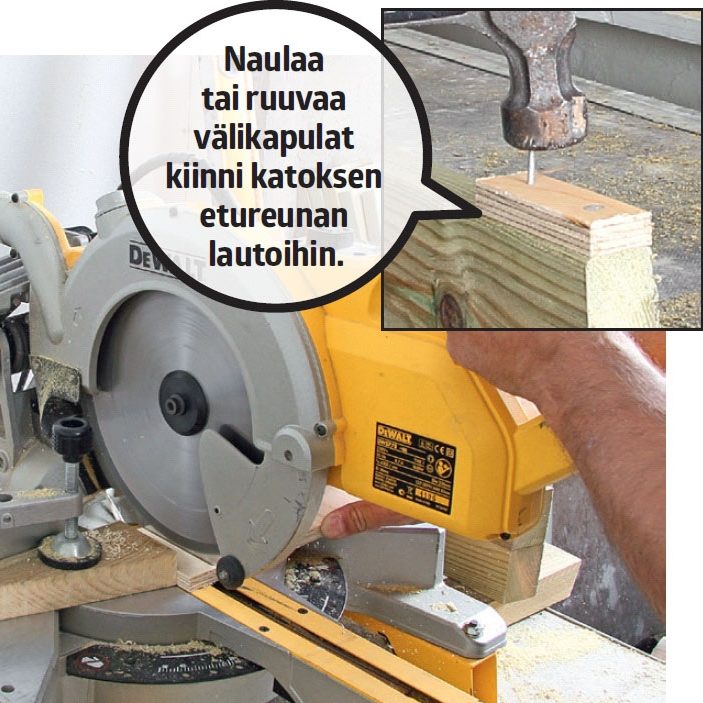 Puukatos Kuormalavoista