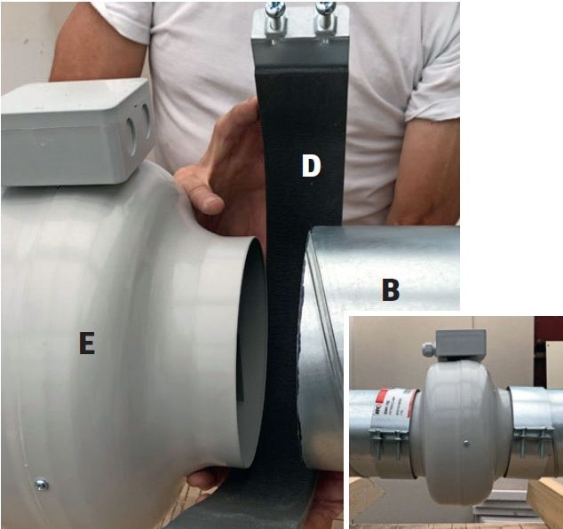 Spenn fast det andre opphenget til varmeflyttingsanlegg