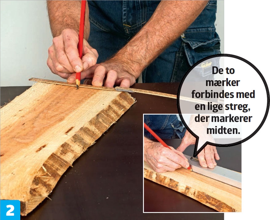 Resin: Bordet er ikke like bredt i begge ender.