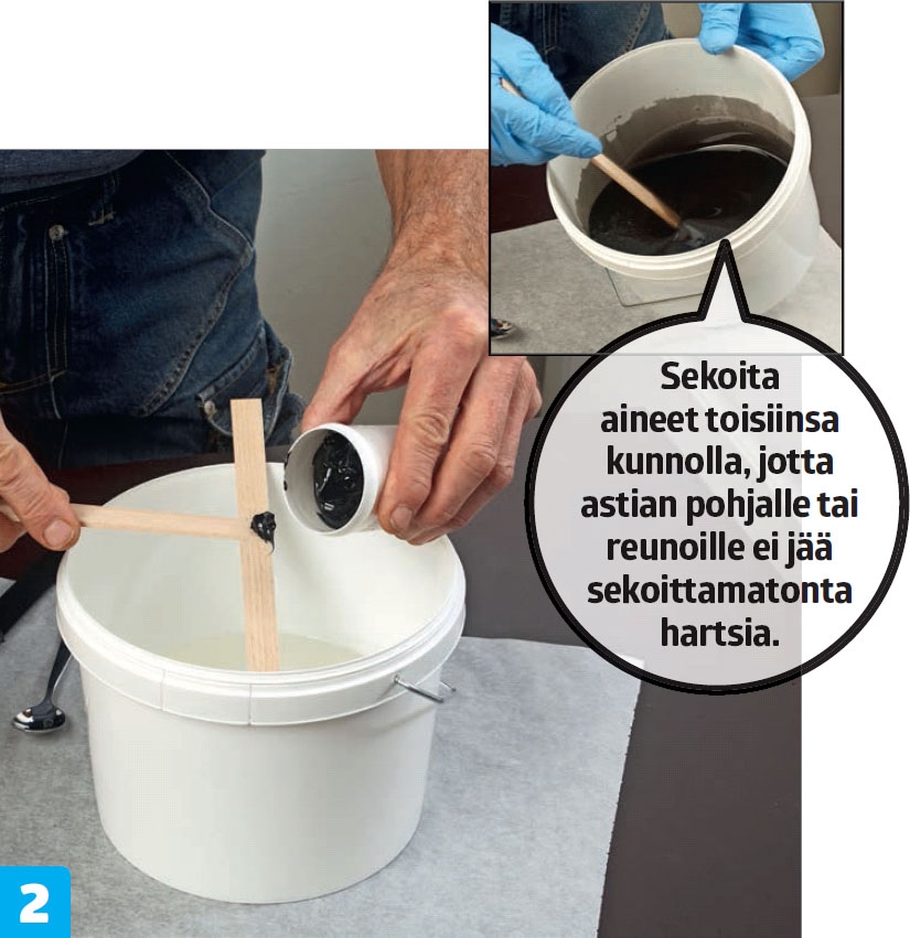 Hartsi: Väriaineen lisääminen