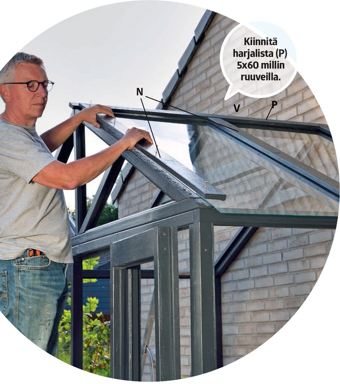 Kasvihuone seinämalli