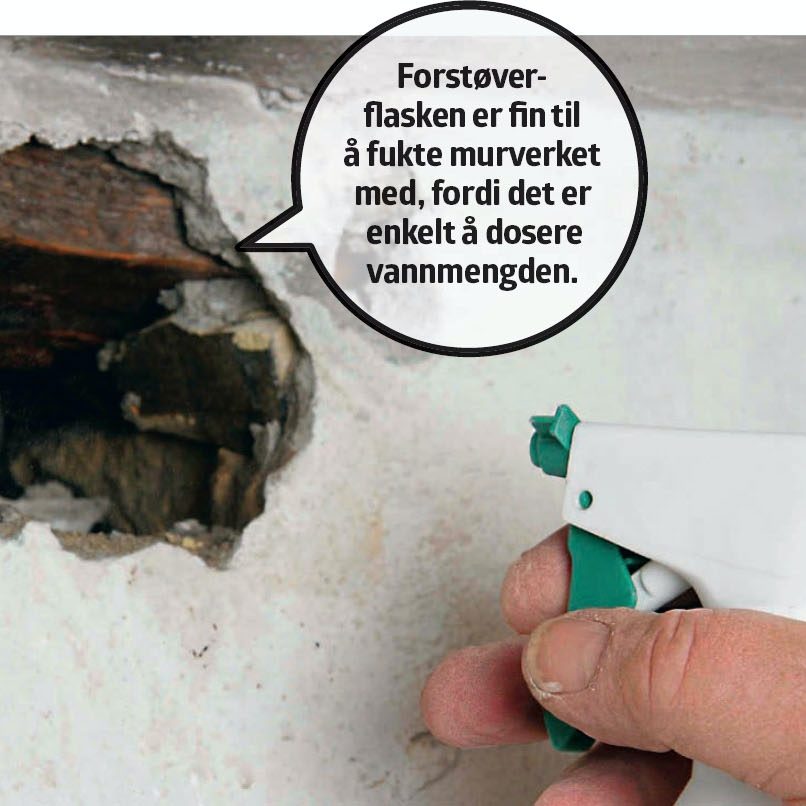 Tette hull i murvegg