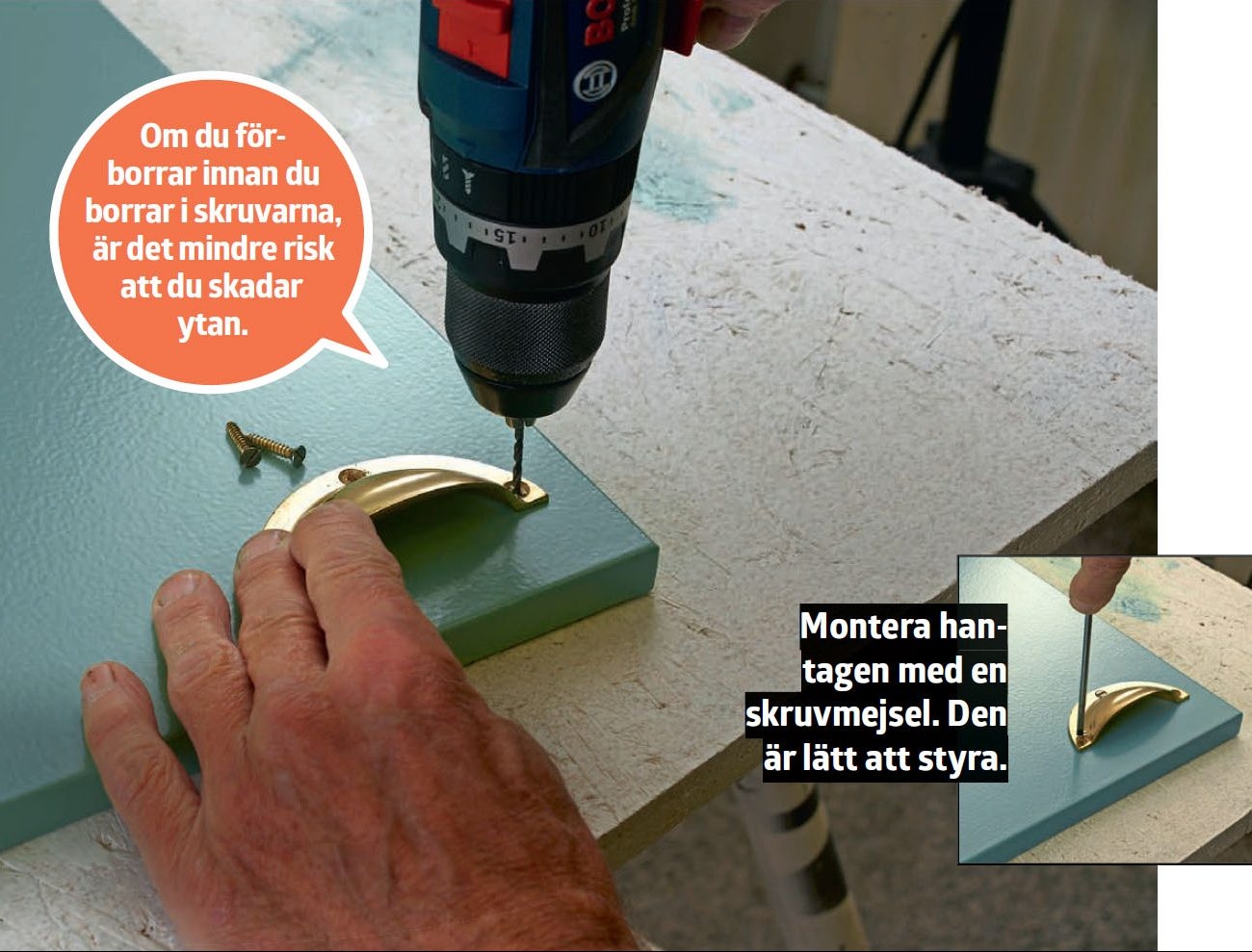 Måla köksluckor själv: Kontrollera om färgen är torr efter 5-6 timmar.