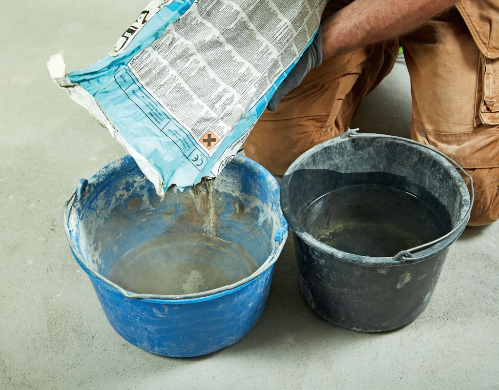 Reparation af sætningsskader med fliseklæber