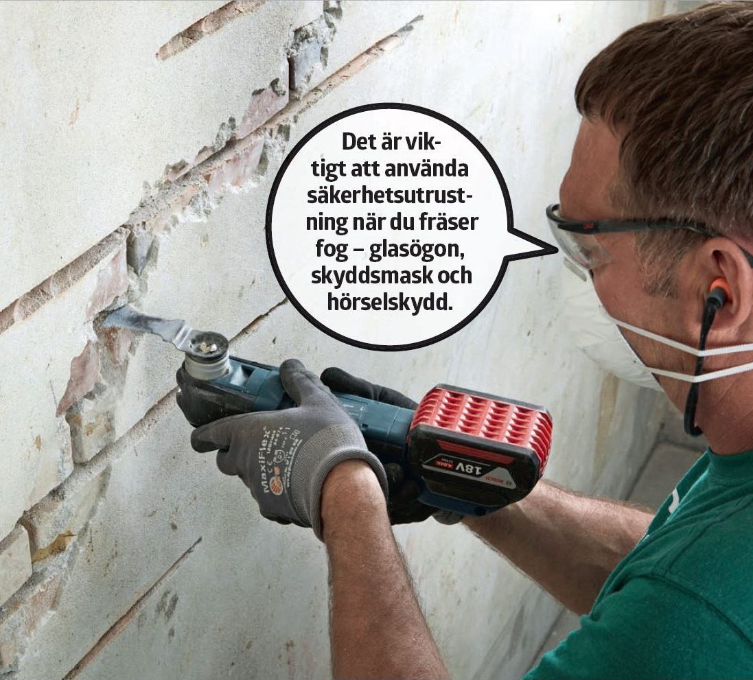 Sättningar i hus: Avlägsna bruket i de korta vågräta fogarna