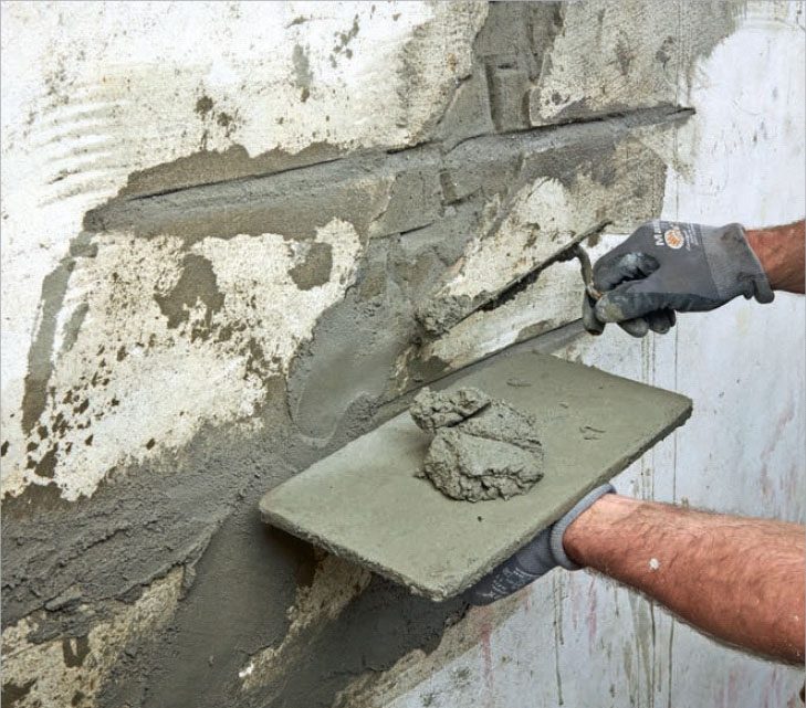 Sättningar i hus: Använd en större murslev till de större ytorna