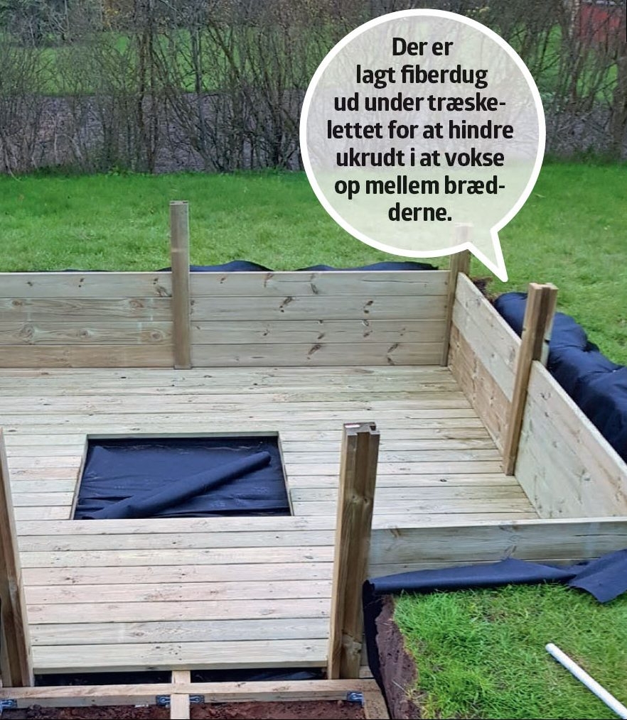 Nedsænket bålplads