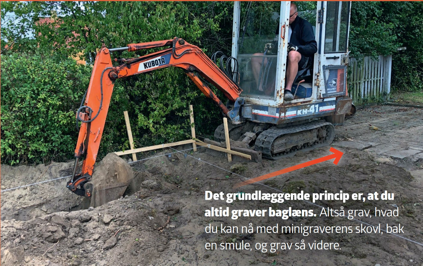 Randfundament: Minigraver