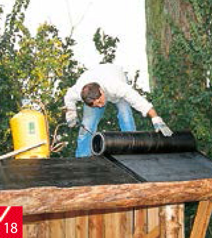 Bygge gapahuk i hagen