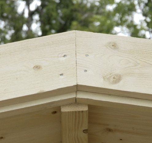 Byg selv hytte: Ved dobbelt vindskede