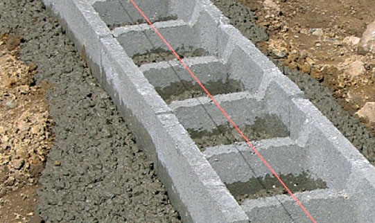 Støbe fundament til skur