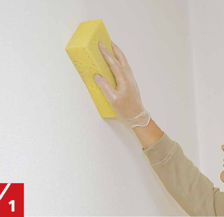 Lasikuitutapetin puhdistaminen