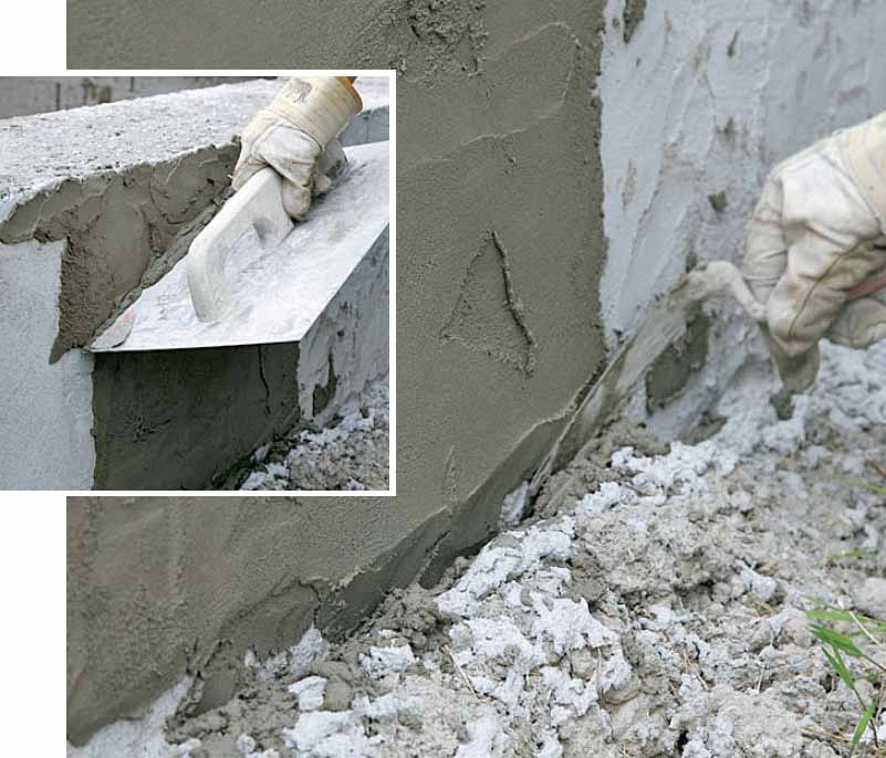 Støpe fundament til bod: Laget rettes av