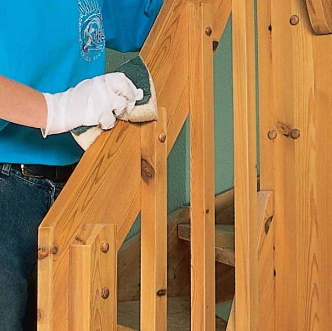 Male trapp: Rens først grundig