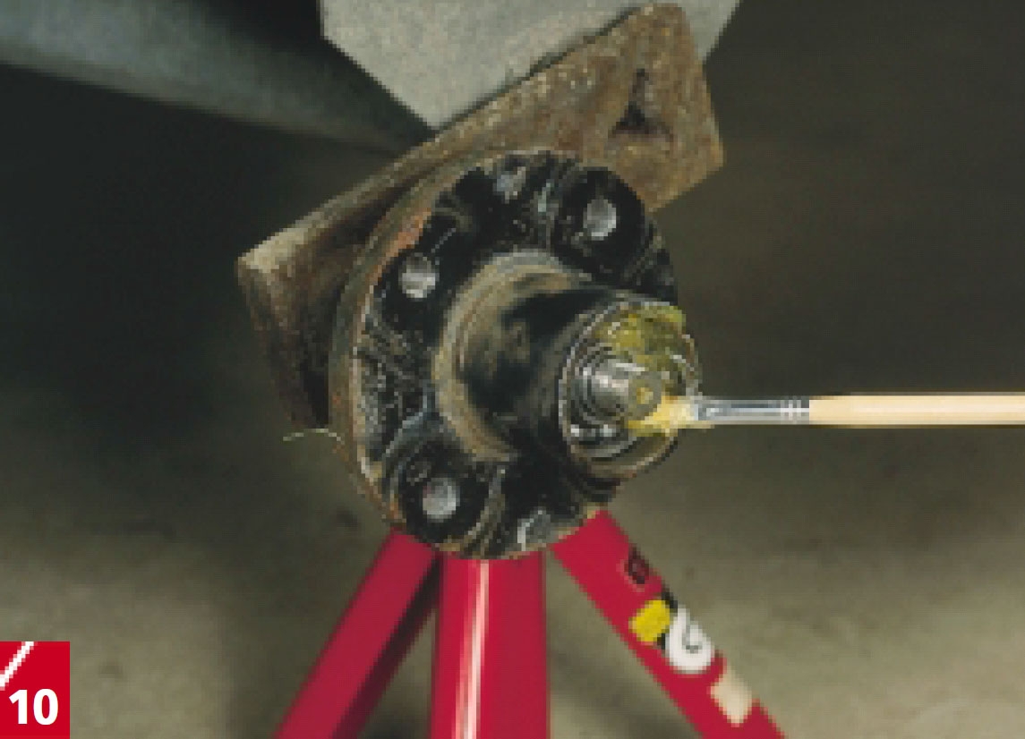 Smøre hjullager tilhenger