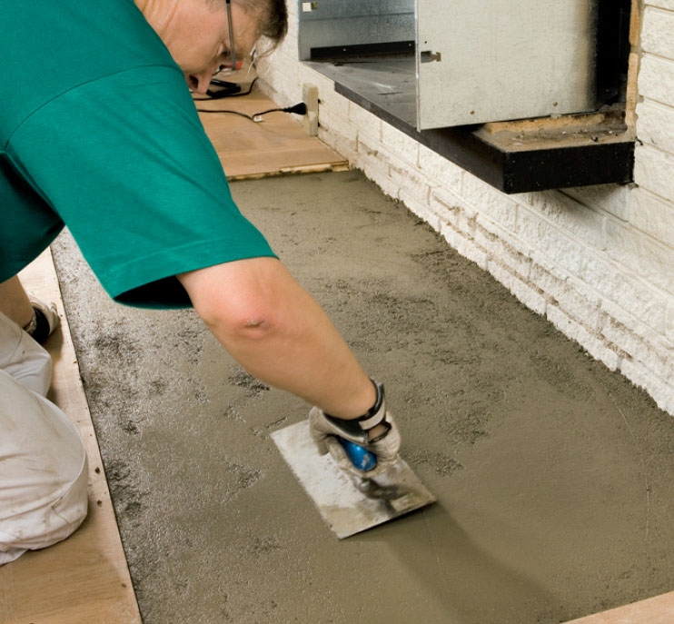 Pejseindsats montering: Når al overskydende beton er fjernet