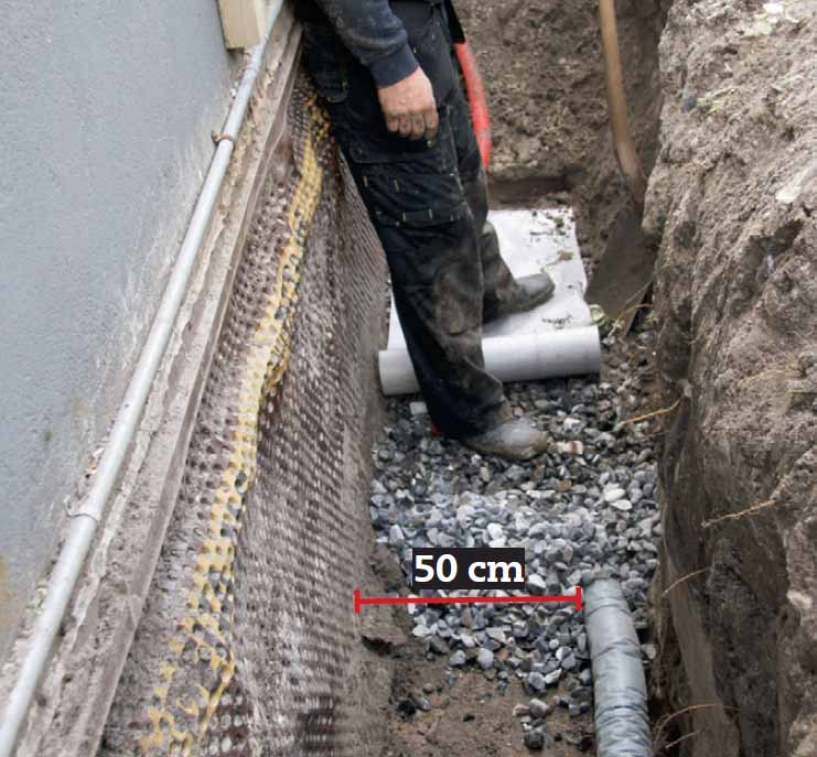 Omfangsdræn gør det selv I Grave dræn selv