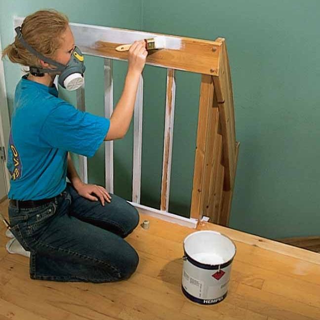 Måla om trappa: Måla hela trappan