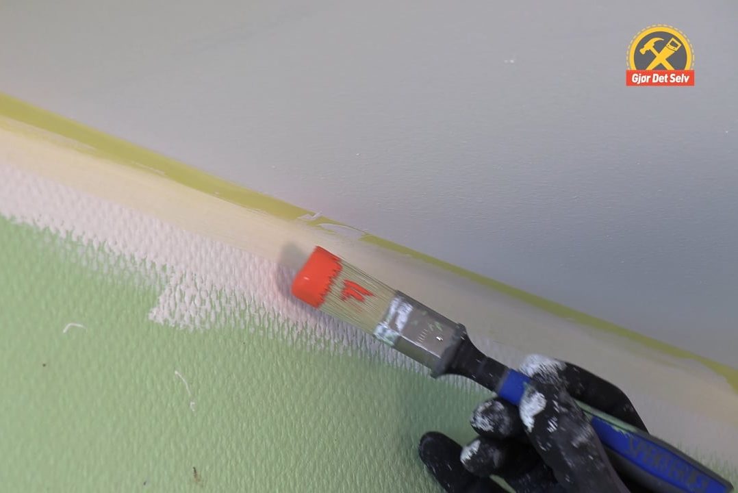 Skarp overgang mellom to farger