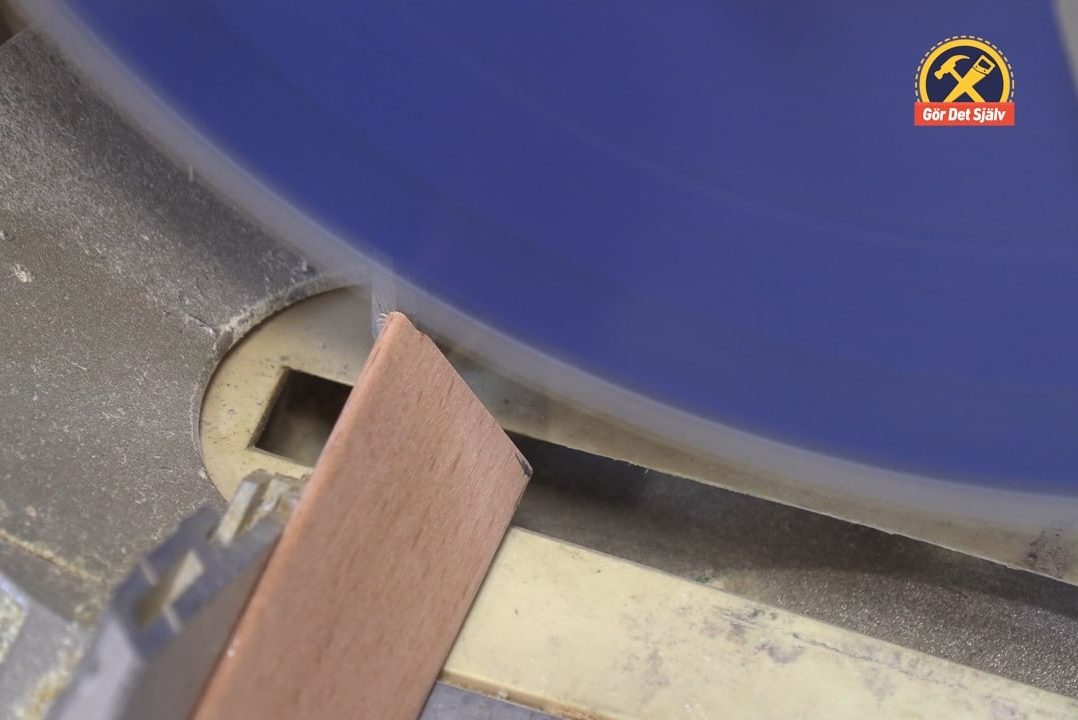 Gör riktigt tunna "skivor" med kapsågen