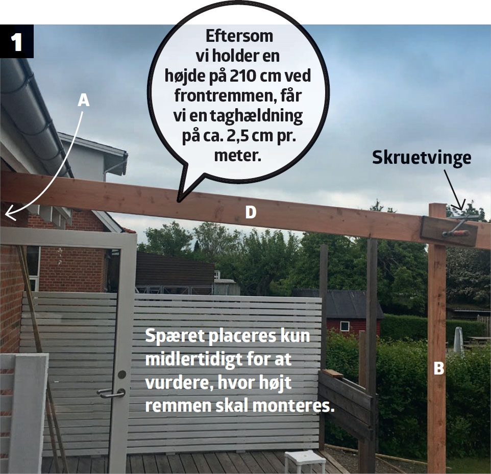 Overdækket terrasse træ