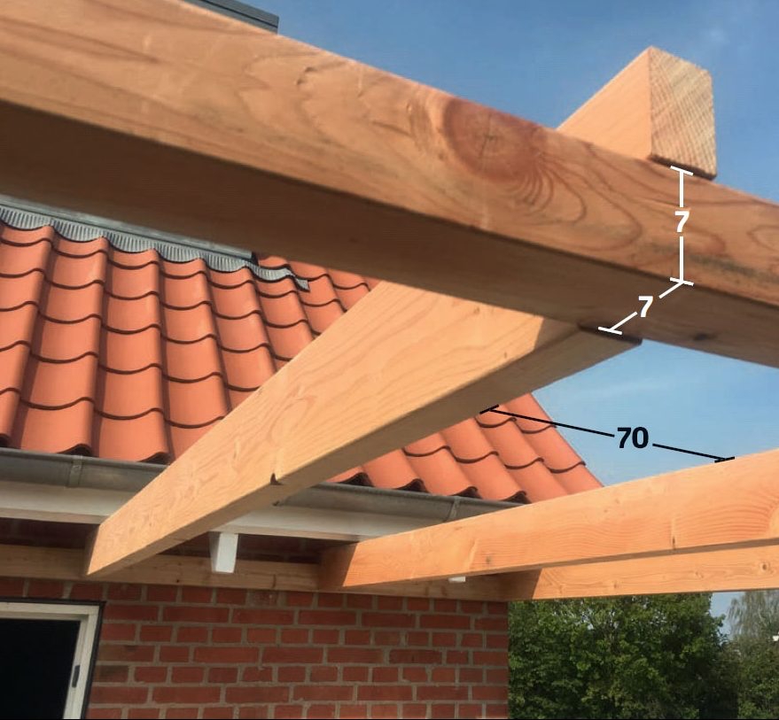 Overdækket terrasse træ