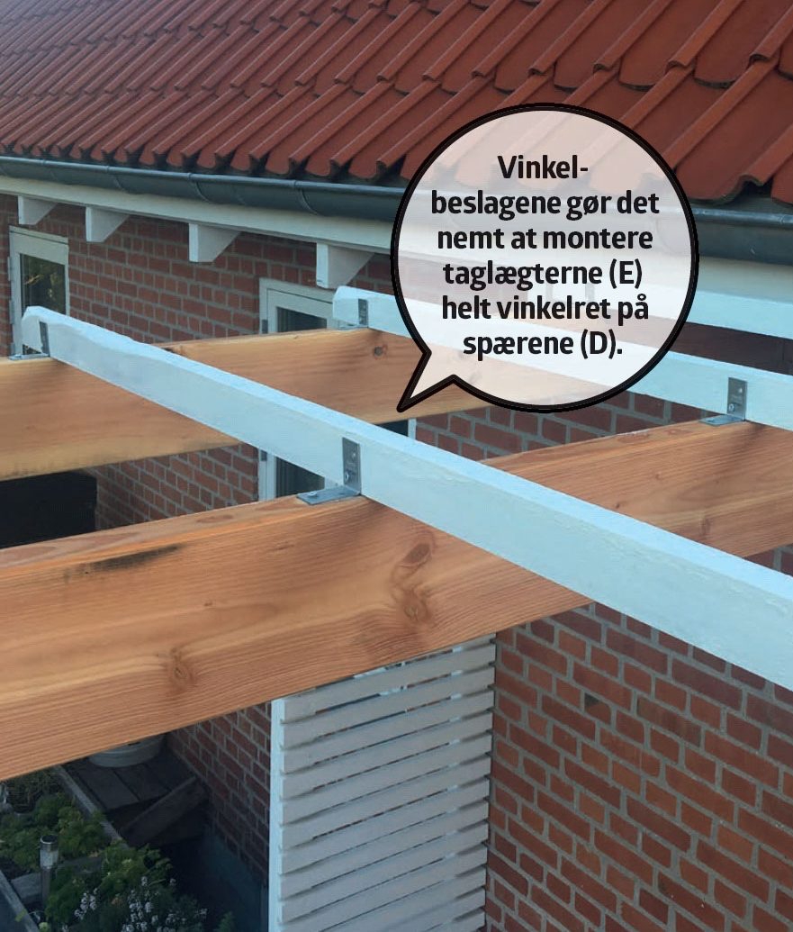 Overdækket terrasse træ