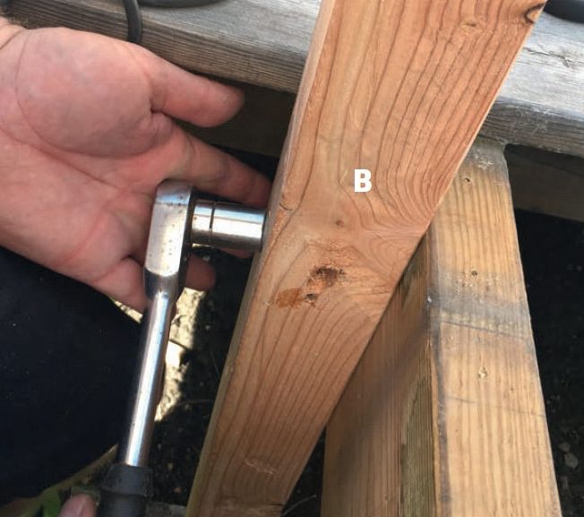 Enkelt overbygg på terrassen