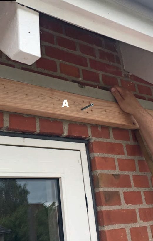 Enkelt overbygg på terrassen