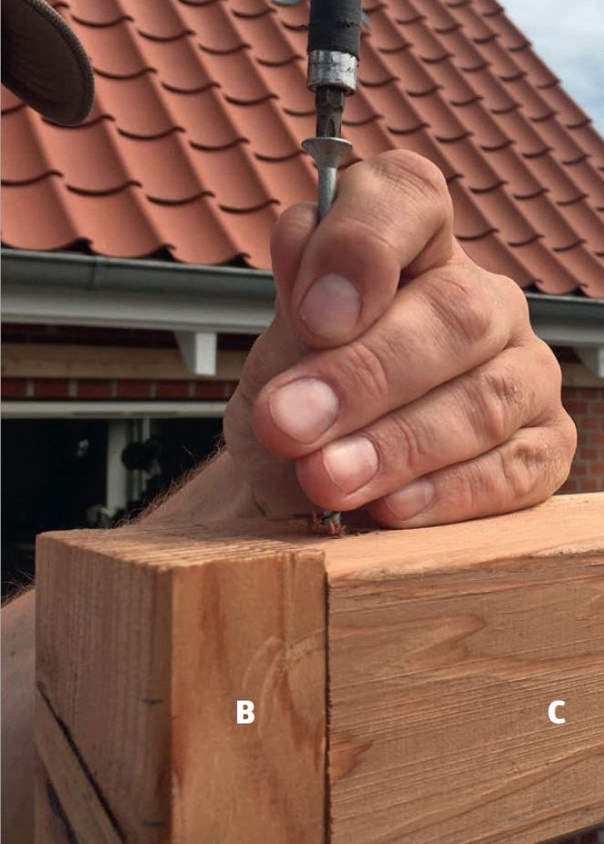 Enkelt overbygg på terrassen