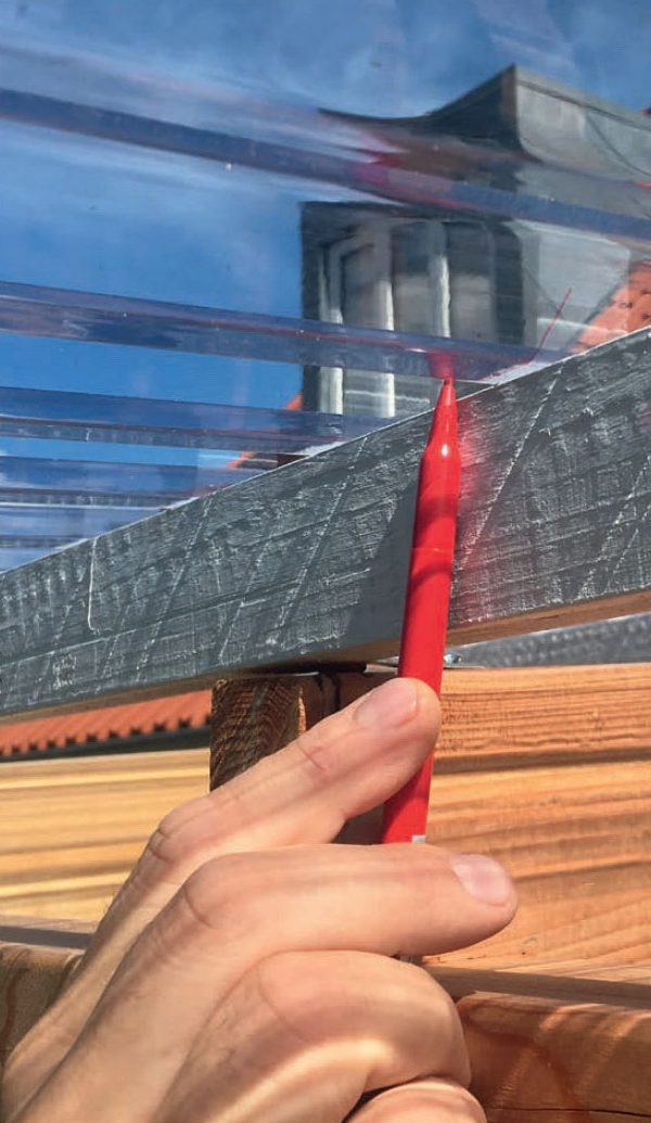 Enkelt overbygg på terrassen