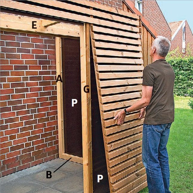 Listebeklædning Skur