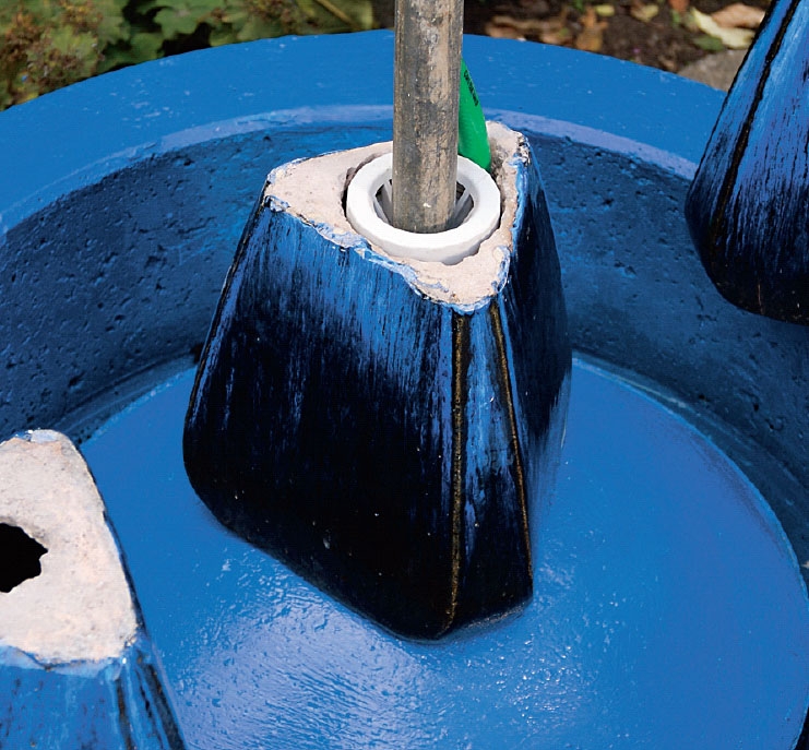 Lage fontene i hagen