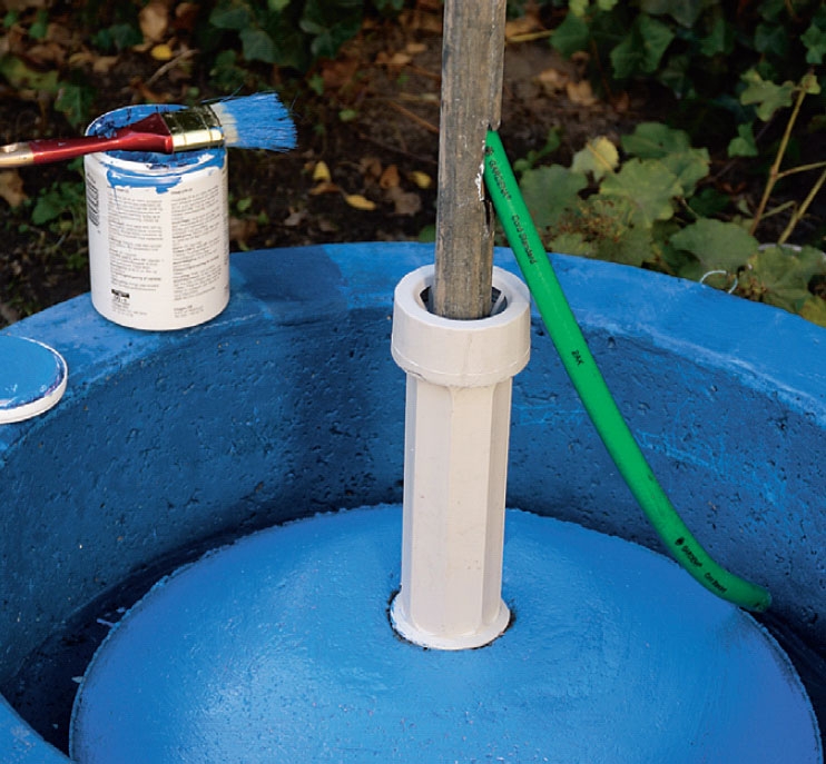 Springvand i krukker til haven