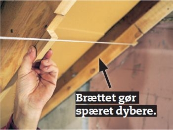 Udnyttelse af loftrum: Udvid spærdybden