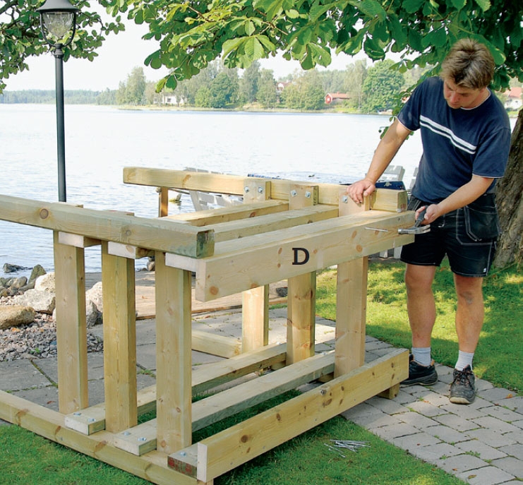 Tee itse laituri | Laituri kivien päälle