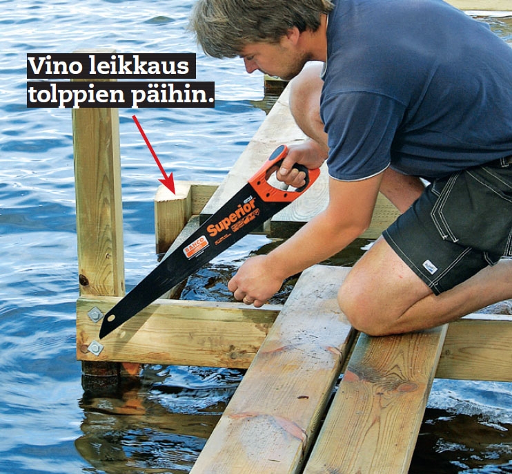 Tee itse laituri | Laituri kivien päälle