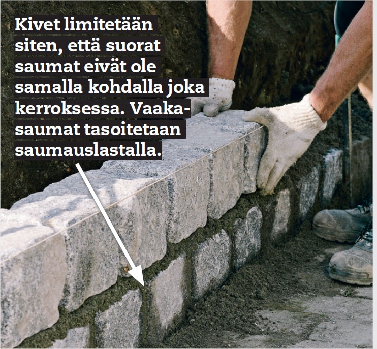 Mukulakivien saumaus