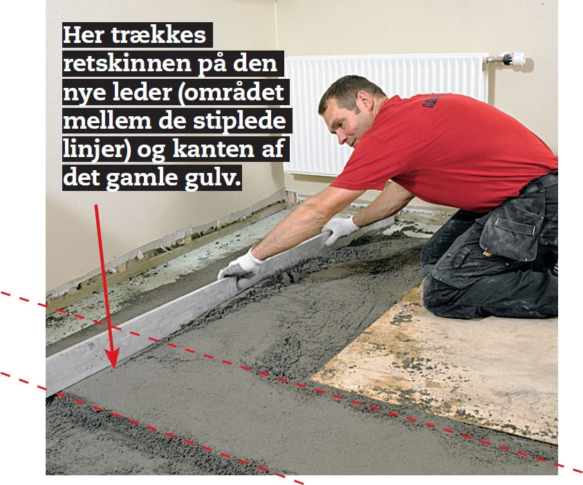 Støbning af gulv med gulvvarme: Når du skal trække af med retskinnen