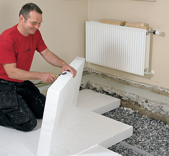 Gjuta in golvvärme i betong: Nu är det dags att isolera