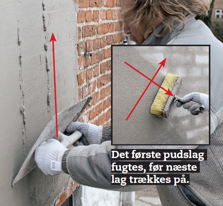 Tyndpuds: Efter et døgn er første pudslag hårdt