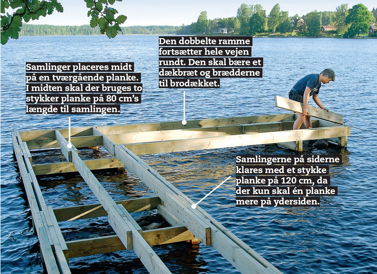 Byg en badebro af træ