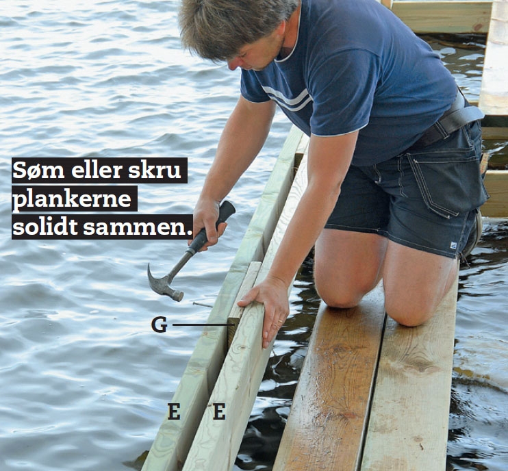 Byg en badebro af træ