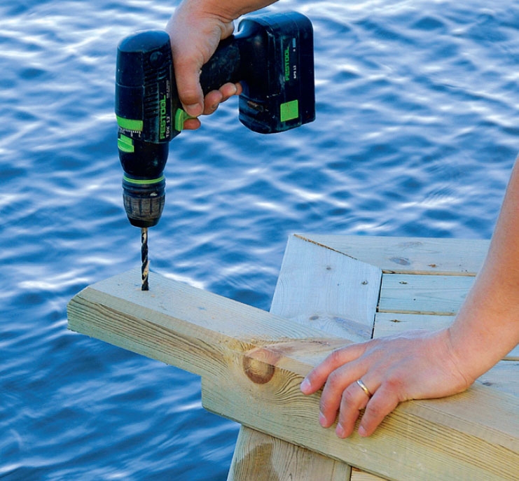 Byg en badebro af træ