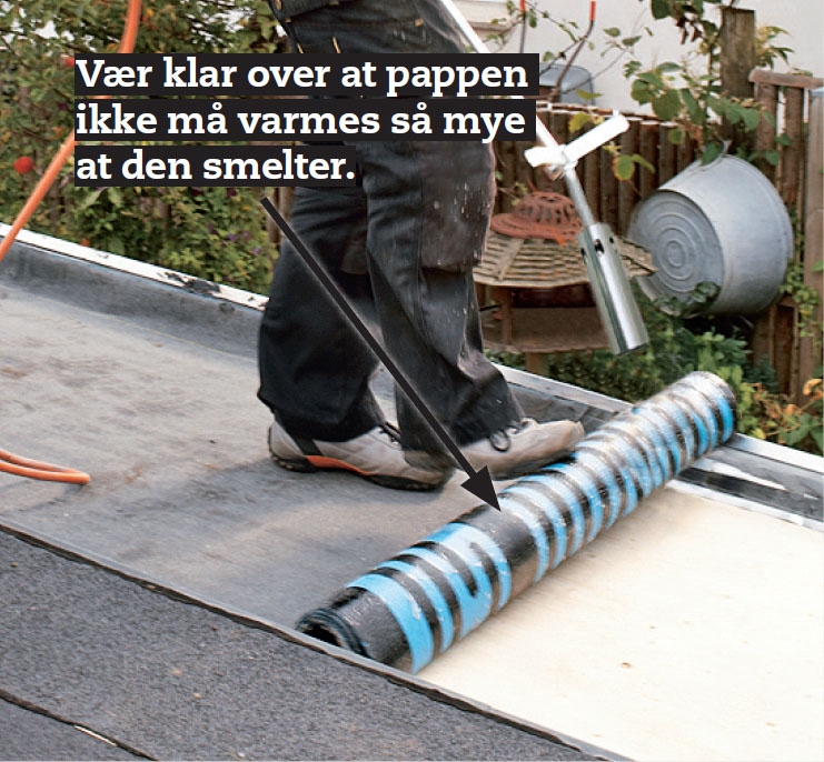 halvtak: Når pappen ligger der den skal