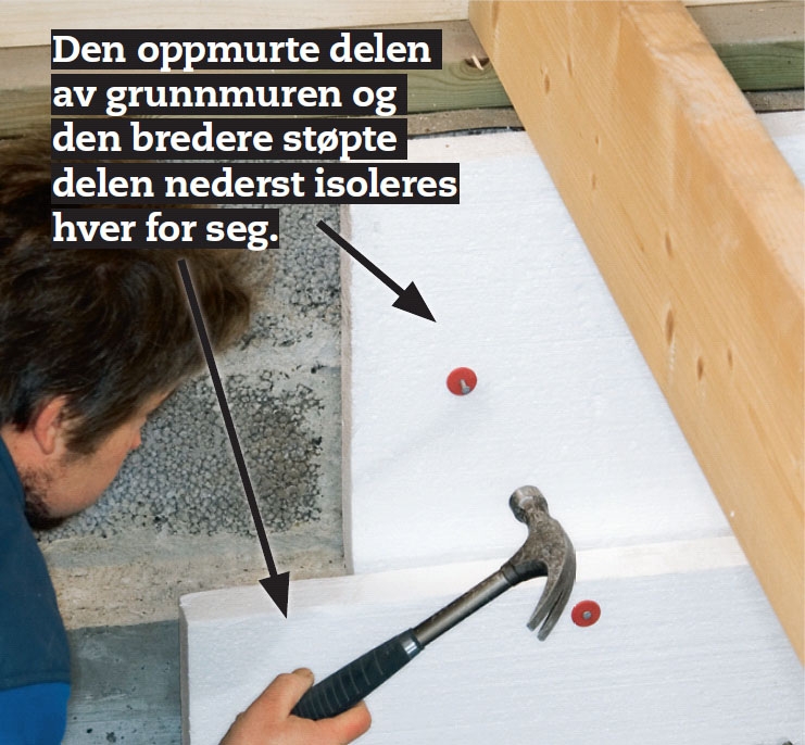 Platene fester vi på grunnmuren