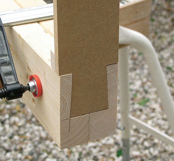 Glastak: Kolla hålets form.