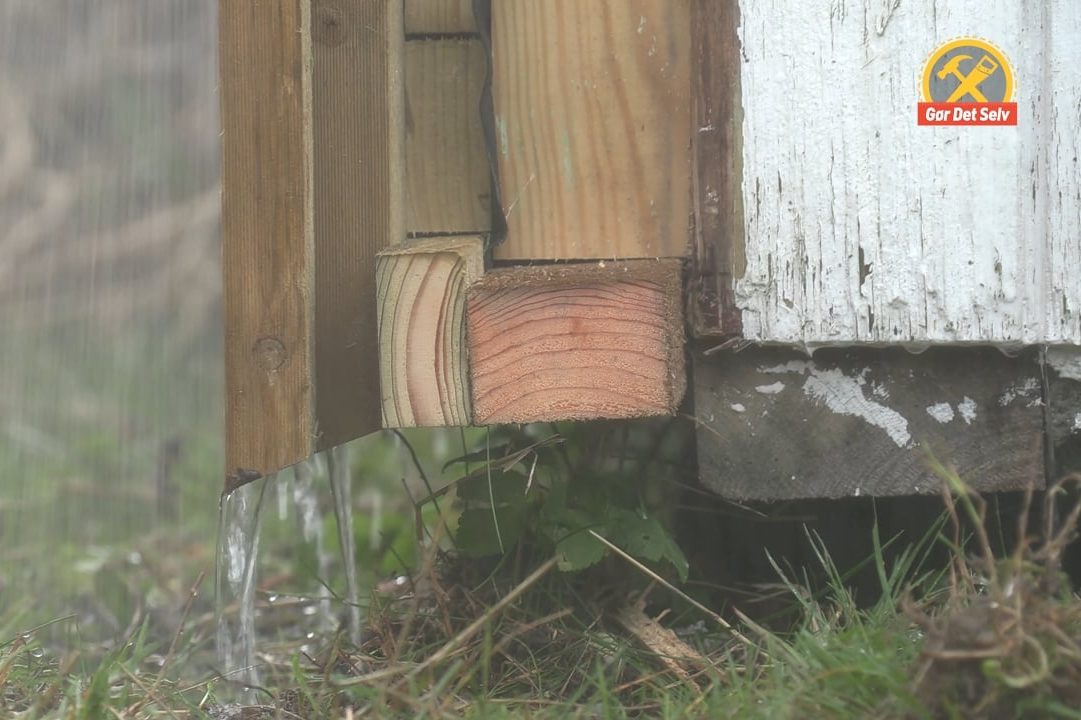 Led vandet væk fra endetræet
